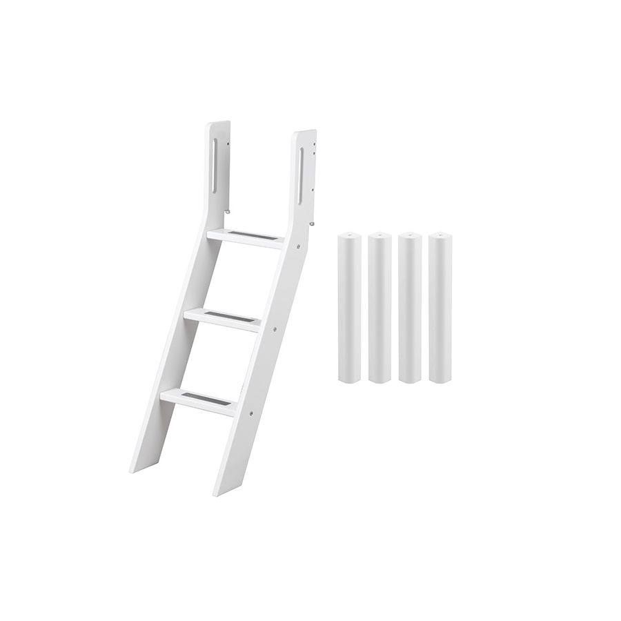 Ladder Conversion Kit Conversion kit mid-high bed - Slanting ladder - White - Flexa ...