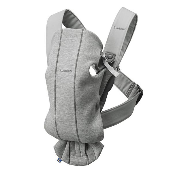 Baby Carrier Mini 3D Jersey Light Grey BabyBjorn MyLittleRoom