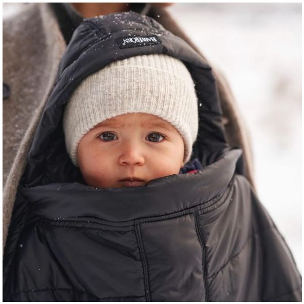 Cape d hiver pour porte bebe Noir BabyBjorn MyLittleRoom