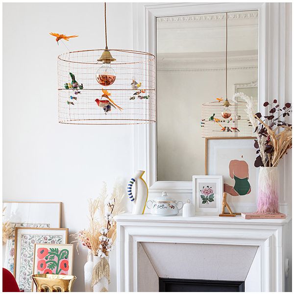 Mathieu challières bird shop lamp