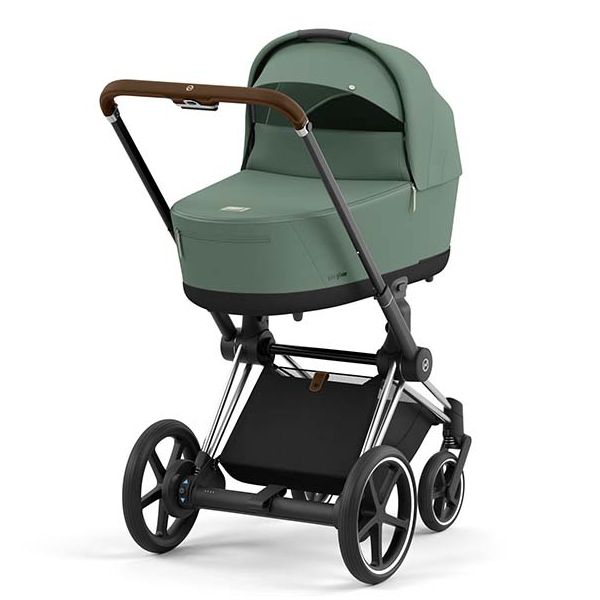 Poussette naissance et 2e age e Priam Chassis Chrome Marron Couleur de nacelle au choix Cybex MyLittleRoom