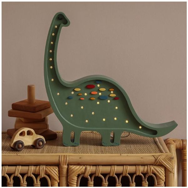 Dino Diplodocus Lamp Confetti Green Little Lights MyLittleRoom