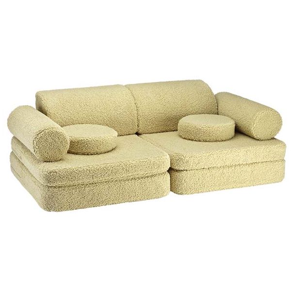 Settee Modular Kids Boucle Sofa Matcha Wigiwama MyLittleRoom