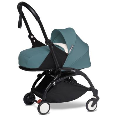 YOYO²-Kinderwagen Neugeborenes 0+ - Aqua - Farbe des Kinderwagengestells nach Wahl