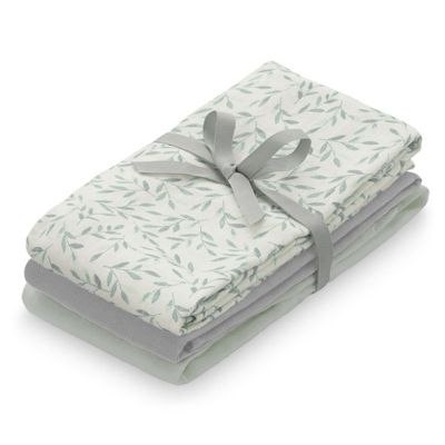 Muslin Cloth - 3 Pack - Mix Green Leaves