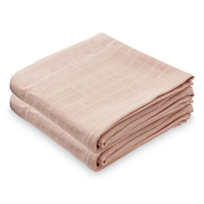 Set of 2 Muslin Cloths - Blossom Pink