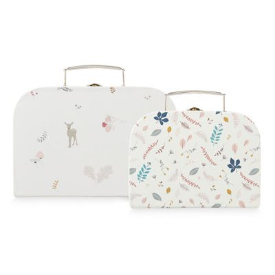 Set of 2 suitcases - Fawn/Pressed Leaves Rose