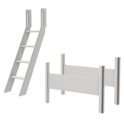 Conversion kit high bed - Slanting ladder - White