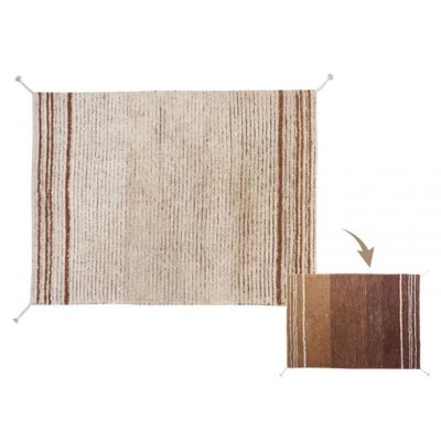 Zweiseitiger waschbarer Teppich Twin – Toffee – 140 x 200 cm