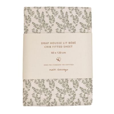 Fitted Sheet 60 x 120 - Bay Leaves