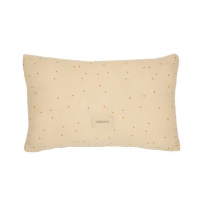 Wabi-Sabi Washed Rectangular Cushion - Dots Ginger