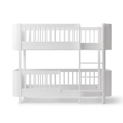 Mini+ Low Bunk Bed 68x162cm - White