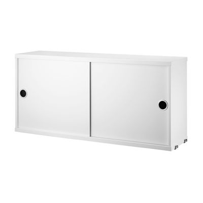 Cabinet w/ Sliding Doors 78 x 20 cm - White
