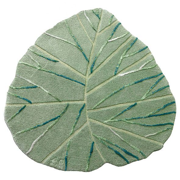 Teppich Blatt - Grün - Little Cabari