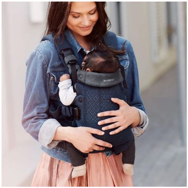Porte-bébé Harmony 3D Mesh - Bleu Marine
