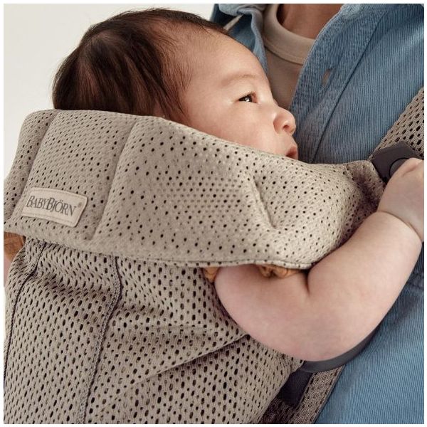 Porte-bébé Mini 3D Mesh - Gris / Beige