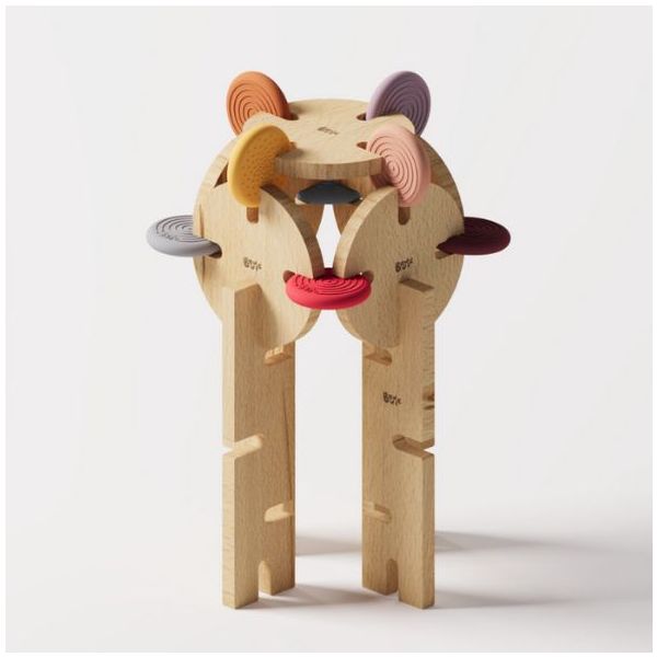 Wooden Construction Toy - Team Set - 256 Pieces