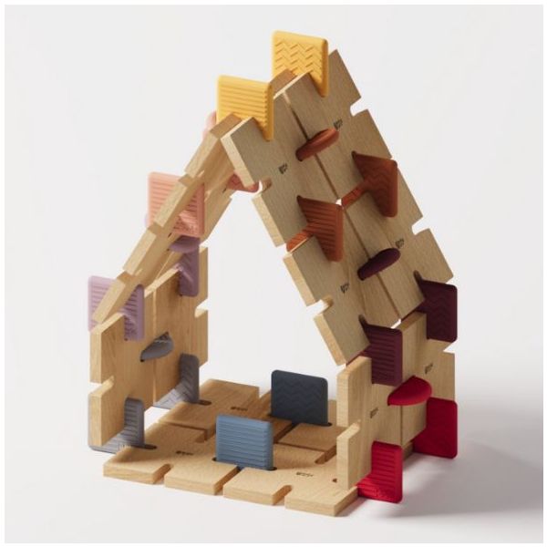 Wooden Construction Toy - Team Set - 256 Pieces