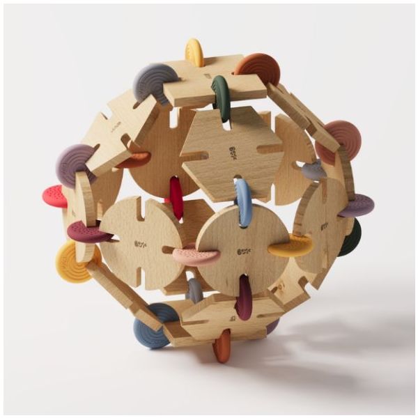 Wooden Construction Toy - Team Set - 256 Pieces