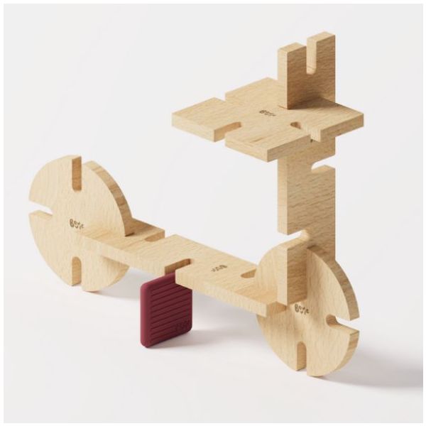 Wooden Construction Toy - Builder Set - 48 Pieces