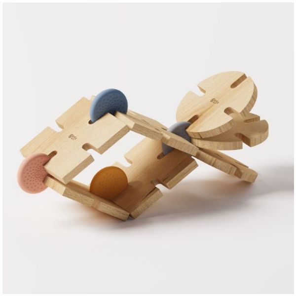 Wooden Construction Toy - Builder Set - 48 Pieces