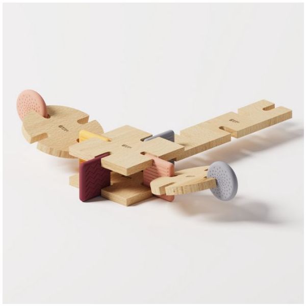 Wooden Construction Toy - Team Set - 256 Pieces