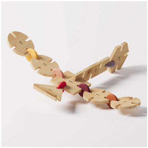 Wooden Construction Toy - Team Set - 256 Pieces