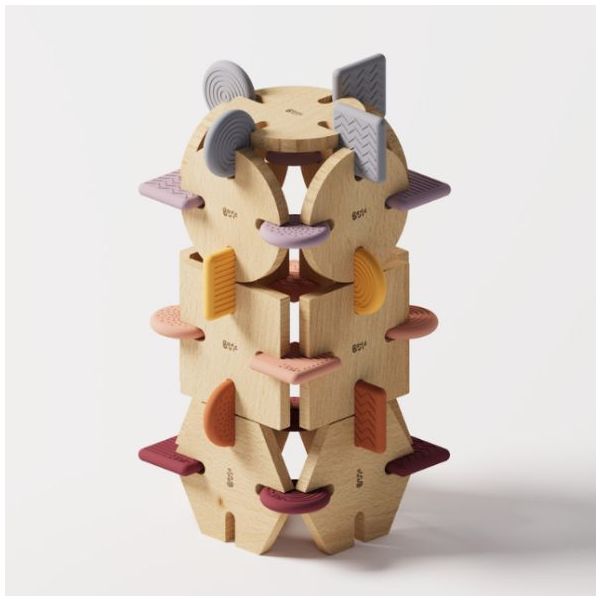 Wooden Construction Toy - Team Set - 256 Pieces