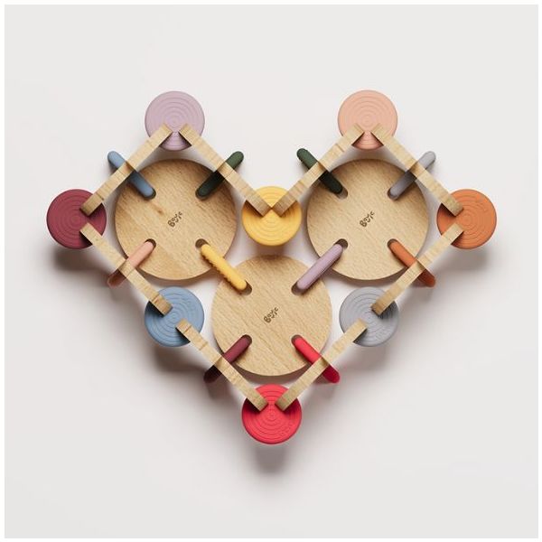 Wooden Construction Toy - Builder Set - 48 Pieces