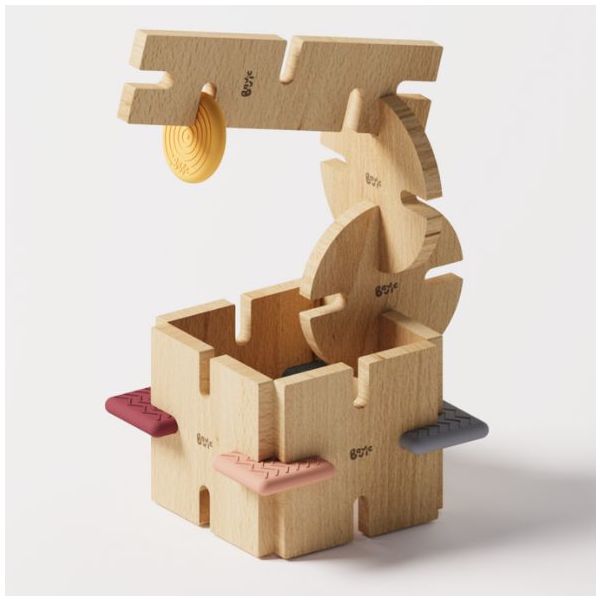 Wooden Construction Toy - Team Set - 256 Pieces