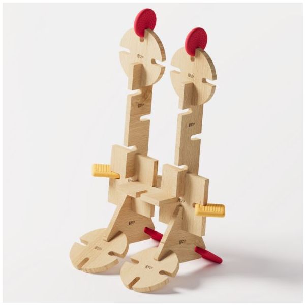 Wooden Construction Toy - Team Set - 256 Pieces