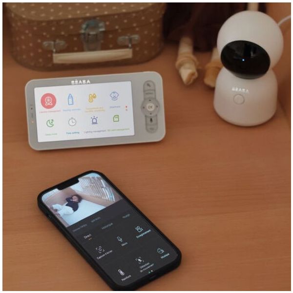 Babyphone vidéo connecté avec caméra Zen Night Light - Blanc