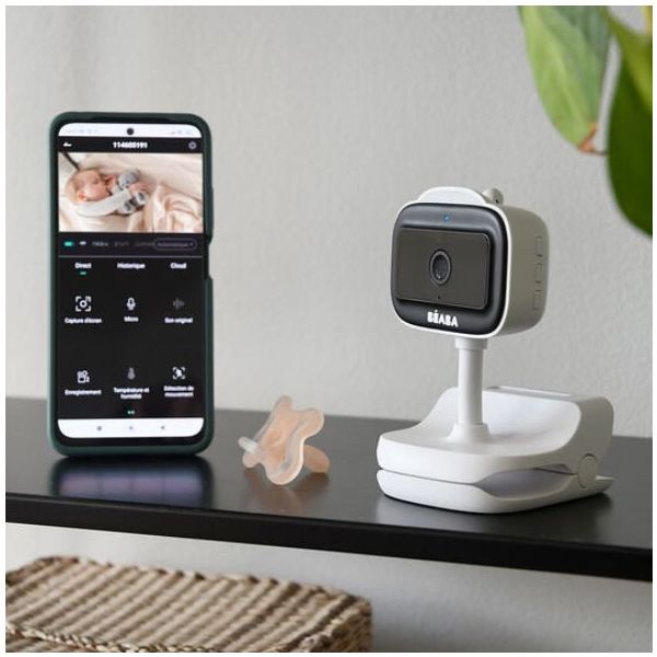 Babyphone vidéo connecté avec caméra Zen Nomade - Blanc