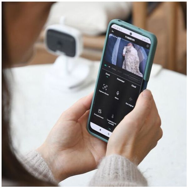 Babyphone vidéo connecté avec caméra Zen Nomade - Blanc