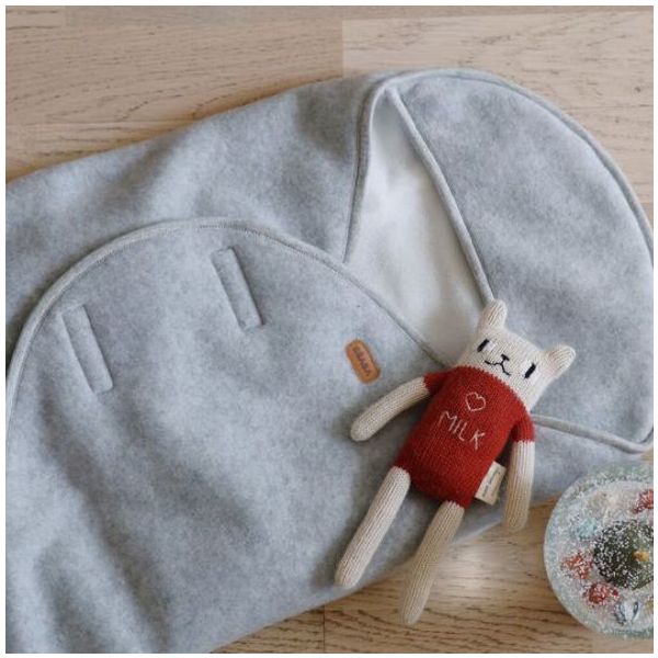 Couverture enveloppante Babynomade® - Gris Chiné
