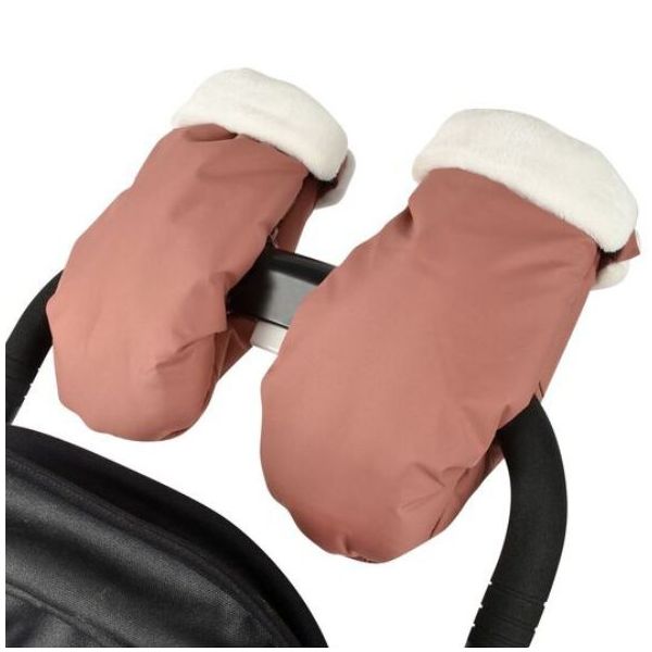Moufles pour poussette - Terracotta