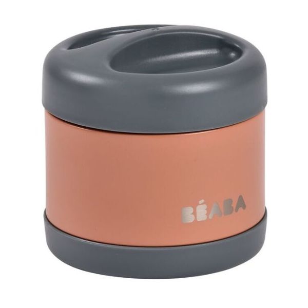 Lunchbox pot isotherme 500 ml - Gris / Terracotta