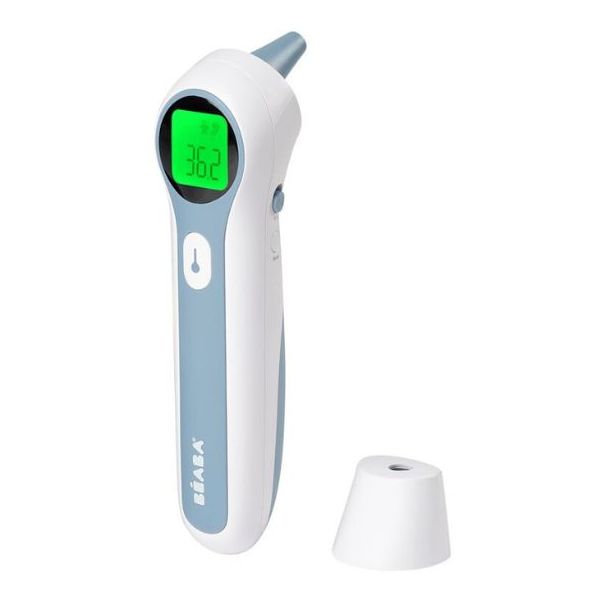 Thermomètre infrarouge auriculaire et frontal Thermospeed - Blanc / Bleu