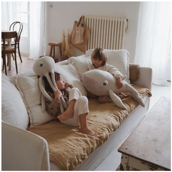 Peluche Pieuvre (55 cm) - Albino