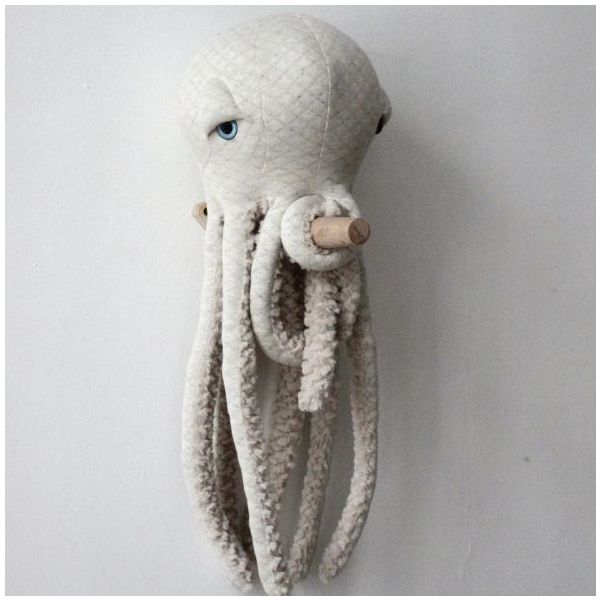 Peluche Pieuvre (55 cm) - Albino