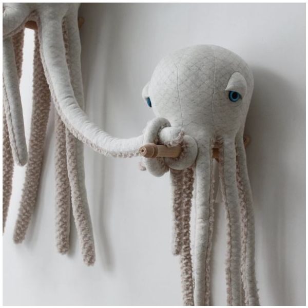 Peluche Pieuvre (55 cm) - Albino
