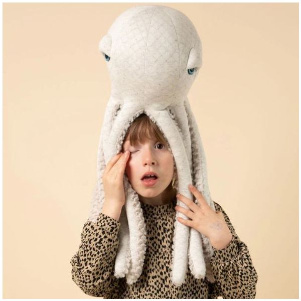 Peluche Pieuvre (55 cm) - Albino