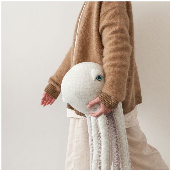 Peluche Pieuvre (55 cm) - Albino