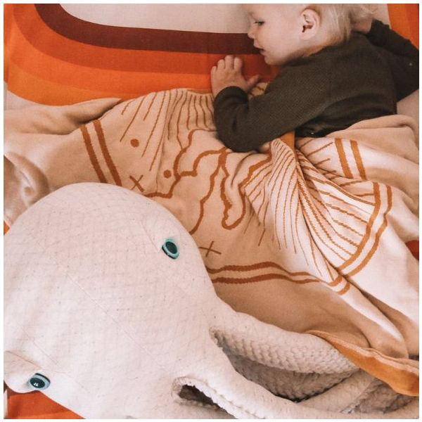Peluche Pieuvre (85 cm) - Albino