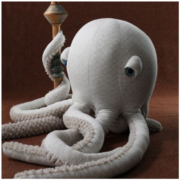 Peluche Pieuvre (85 cm) - Albino