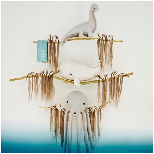 Peluche Pieuvre (85 cm) - Albino