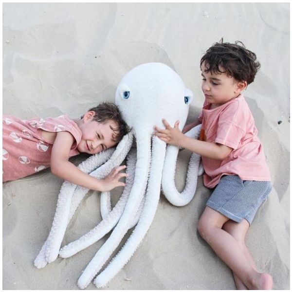 Peluche Pieuvre (85 cm) - Albino