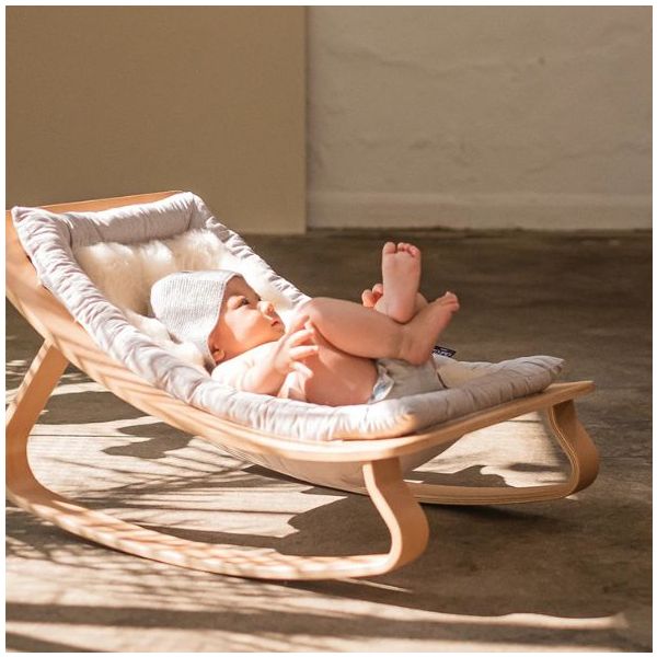 LEVO Sheepskin Bouncer Liner - Charlie Crane x BINIBAMBA - Milk