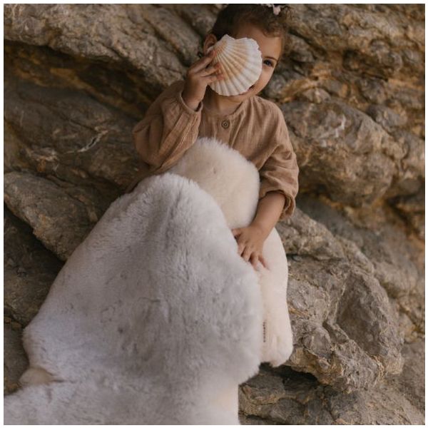 Snuggler® Sheepskin Stroller Liner - Detachable Harness - Moon