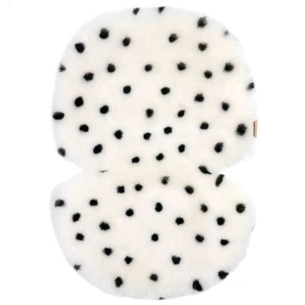 Snuggler® Sheepskin Stroller Liner - Fixed Harness - Dalmatian